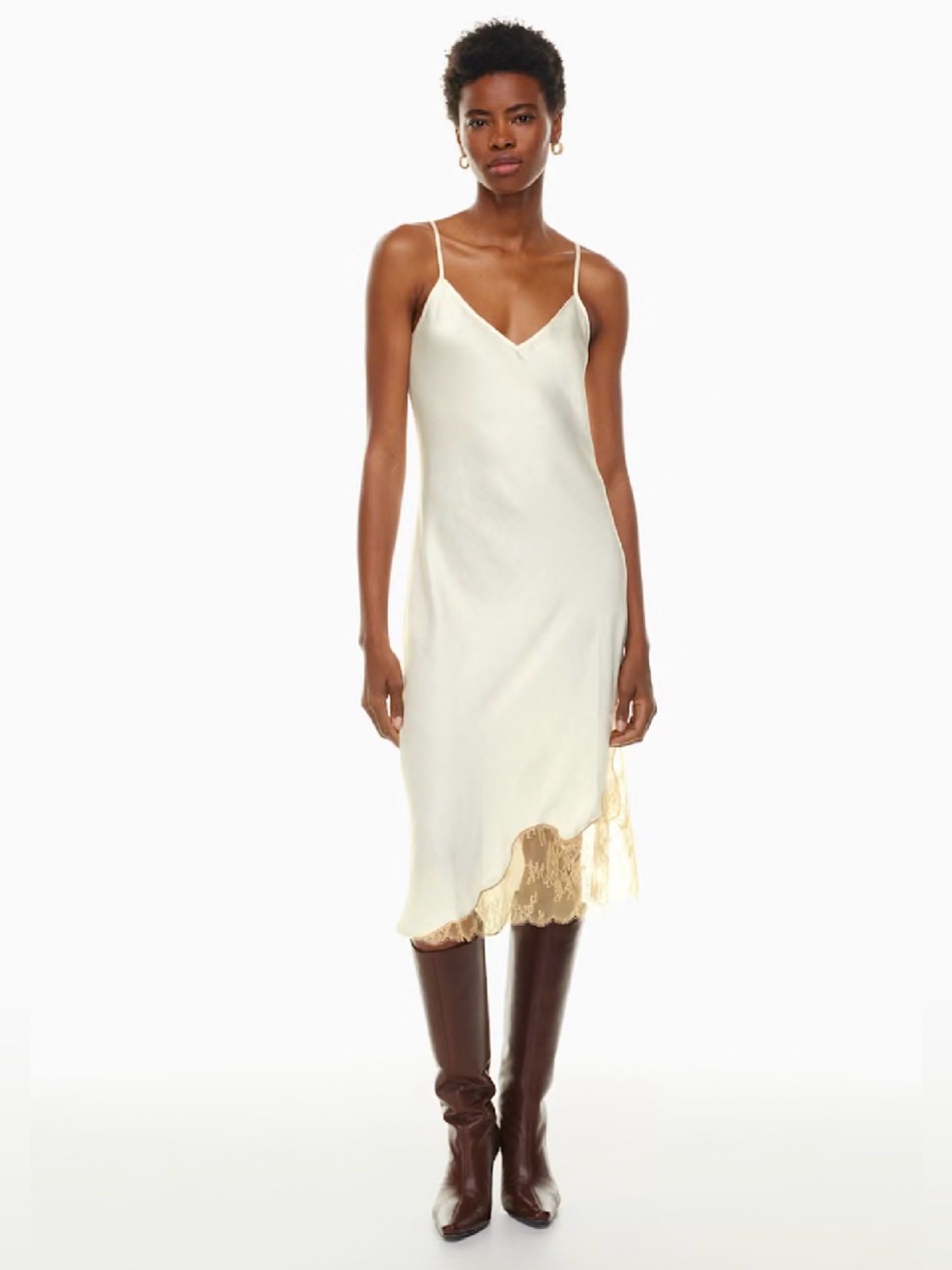 Aritzia Wilfred Sonnet Satin Dress